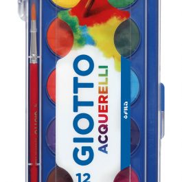 Giotto Colour Blocks Νερομπογιές με 12 χρώματα.
