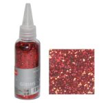 Glitter νιφάδες 1/24” σε μπουκάλι κόκκινη 30γρ.