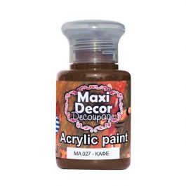 Ακρυλικά χρώματα Maxi Decor καφέ 60ml