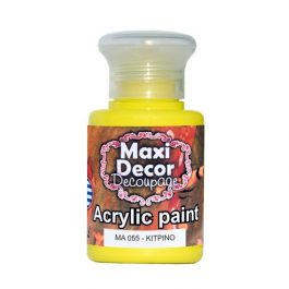 Ακρυλικά χρώματα Maxi Decor κίτρινο 60ml