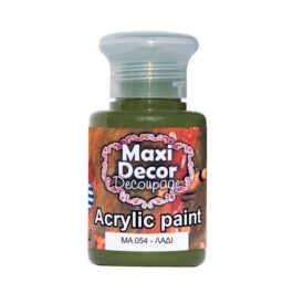 Ακρυλικά χρώματα Maxi Decor λαδί 60ml 54