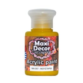 Ακρυλικά χρώματα Maxi Decor μουσταρδί 60ml 57