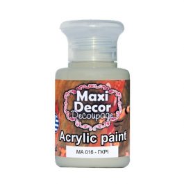 Ακρυλικά χρώματα Maxi Decor γκρί 60ml