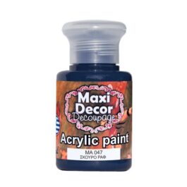 Ακρυλικά χρώματα Maxi Decor σκούρο-ραφ 60ml 47
