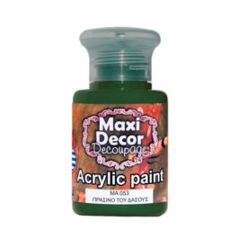 Ακρυλικά χρώματα Maxi Decor πράσινο του δάσους 60ml 53
