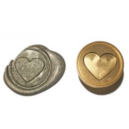 Ορειχάλκινη Σφραγίδα Φ 2,5cm “Καρδιά” για Βουλοκέρι