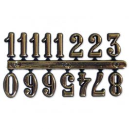 Πλαστικοί Αυτοκόλλητοι Αριθμοί Ρολογιού Antique Gold (ύψος 15mm)