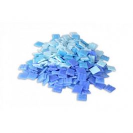 Ψηφίδες Glass Mosaic 10x10x4mm 250gr Μπλε Αποχρώσεις