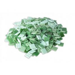 Ψηφίδες Glass Mosaic 10x10x4mm 250gr Πράσινες Αποχρώσεις