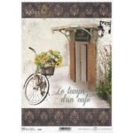 Itd. Collection Ριζόχαρτο Decoupage A4 (21×29,7cm) cm Bicycle – Cafe 840
