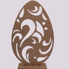 Ξύλινο πασχαλινό αυγό Ra11    7.5 × 0.5 × 27.5 cm