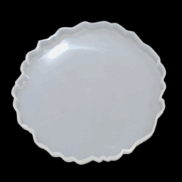 Καλούπι σιλικόνης γεώδης λίθος στρογγυλός, 12.5×12.5×1cm DC04991