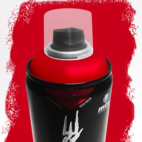 Hardcore Spray Paint 400ml - RV3001 - Vivid Red - Image 2