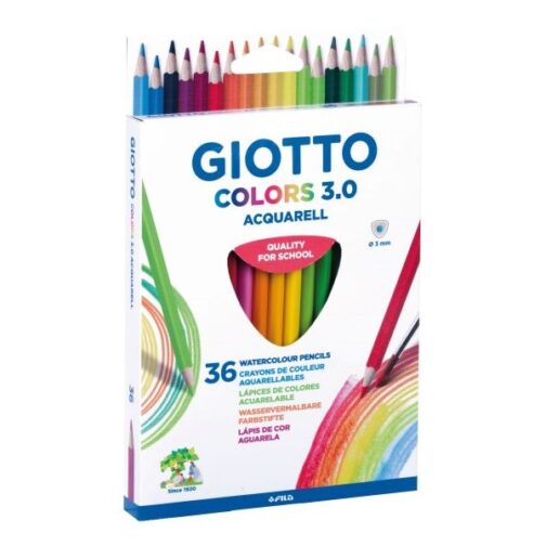 Ξυλομπογιές Ακουαρέλας 36τεμ GIOTTO Colors 3.0 Aquarell.