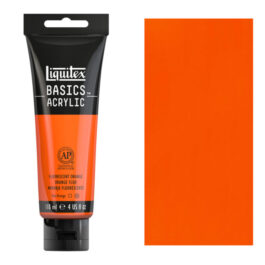 Liquitex Basics 118ml Acrylic 982 Fluorescent Orange