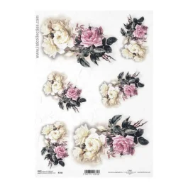 Ριζόχαρτο ITD, 21x29cm, Μπουκέτα λουλούδια, R748