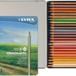 Lyra Graduate Ξυλομπογιές 24 τεμ Μεταλλική Συσκευασία